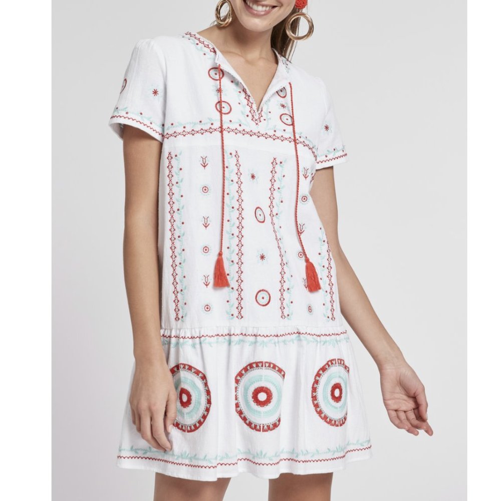 NWT Tyler Boe Poppy Taylor Embroidered Tunic/Dress